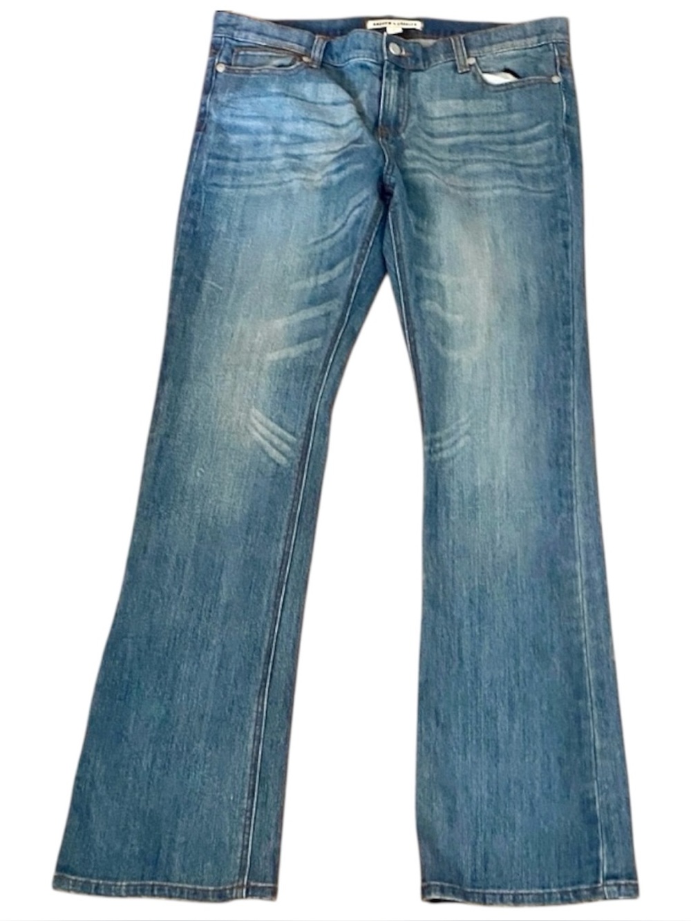 Andrew Charles Y2K Low Rise Bootcut Flare Jeans Medium Wash Size 30